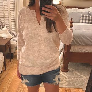 Loft space dye quarter length sweater